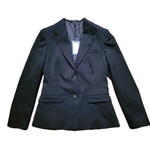 OLINA black suit jacket. Size 38. NWT!